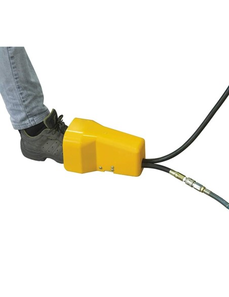 Presse hydraulique manuelle et pneumatique d'atelier 75 tonnes fervi p001/75