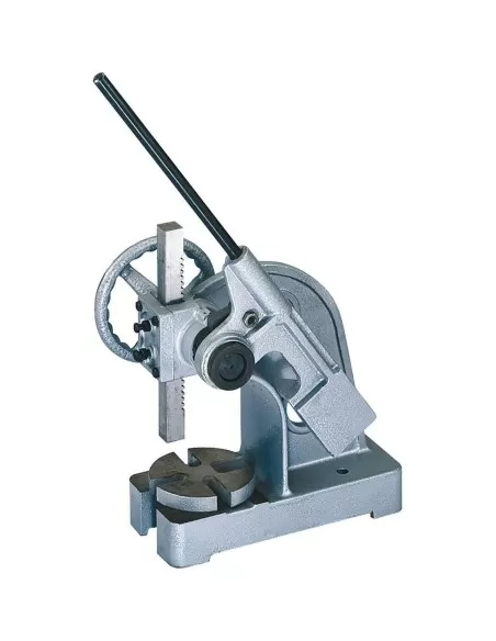 Presse à crémaillère manuelle avec table tournante amovible 15000n fervi p029/2