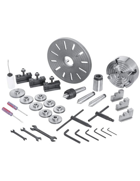 400V TOUR À MÉTAUX D'ÉTABLI PROFESSIONEL BANC MOTEUR 2VITESSES FERVI T070/400V3A