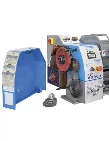 230 V TOUR À MÉTAUX D'ÉTABLI AVEC BANC VITESSE VARIABLE MONOPHASE FERVI T700V