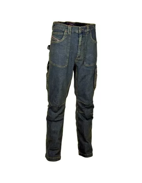 PANTALON JEAN DENIM HOMME DE TRAVAIL COTON COFRA BARCELONA