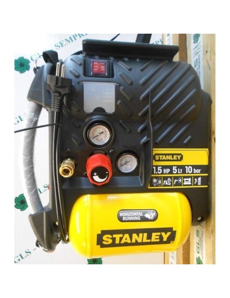 Stanley Air Boss Compresseur À Air Avec Bandoulière 5 Lt 1,5 Hp 10 Bar