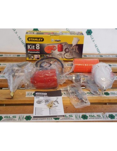 Kit 8 Accessoires Stanley Pour Compresseur D'Air Pneumatique Gonflage Aérographe