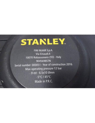 Enrouler Pneumatique Stanley Avec Pour Tuyau Air Comprimé Ø 6,5X10 Extension 9 Mt