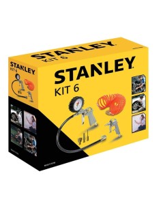 Kit 6 Accessoires Stanley Pour Compresseur D'Air Pneumatique Gonflage