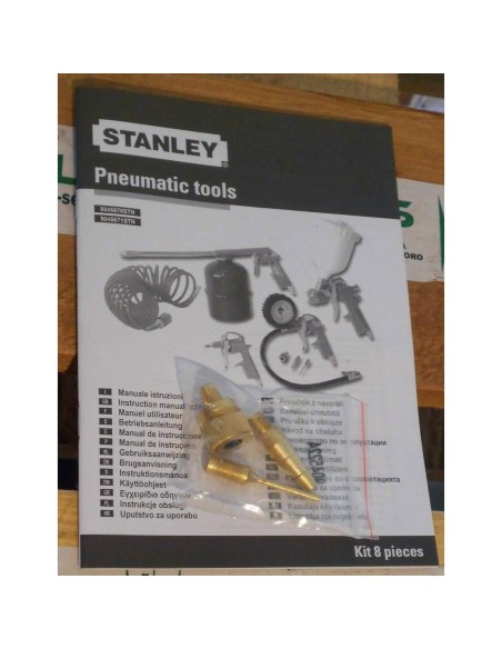 Kit 6 Accessoires Stanley Pour Compresseur D'Air Pneumatique Gonflage