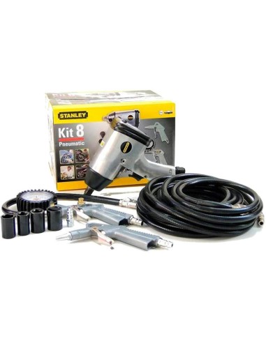 Stanley Kit 8 Pièces Accessoires Pneumatiques Compresseur D'Air Visseuse