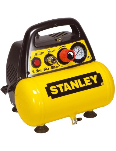 Compresseur Stanley Dn 200/8/6 Sans Huile Coaxial 6L 8 Bar 1,5Cv Avec Nanométre