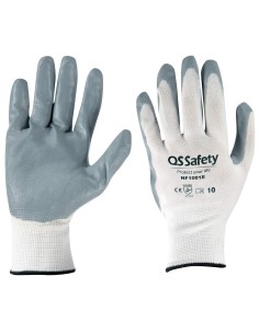 GANTS DE TRAVAIL SECURITE RESISTANT NITRILE QS SAFETY NF1001E
