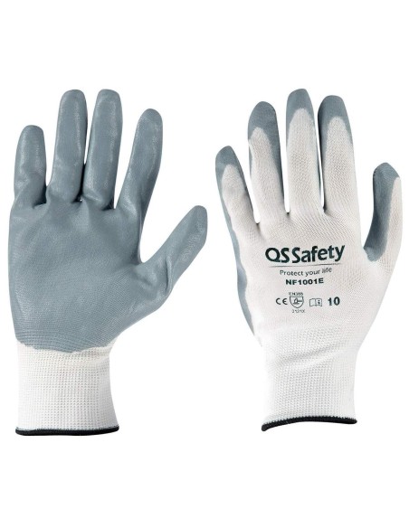 GANTS DE TRAVAIL SECURITE RESISTANT NITRILE QS SAFETY NF1001E