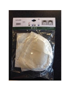 Kit 3 Pré-Filtre Supplémentaire Pour Aspirateur Vide Cendre Lavor 5.212.0091