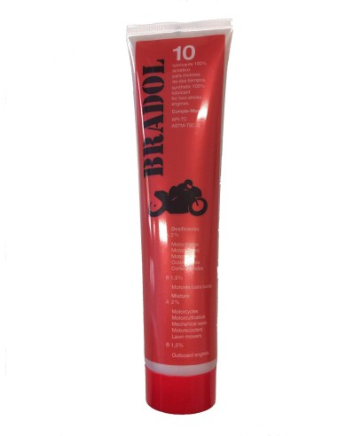 Huile Bradol 10 Mix 100% Synthétique 125 Ml Pour Moteurs À 2 Temps
