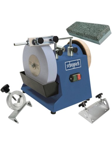 Affûteuse À Eau Couteaux Ciseaux À Bois Gouges Scheppach Tiger 2500 + Accessoires