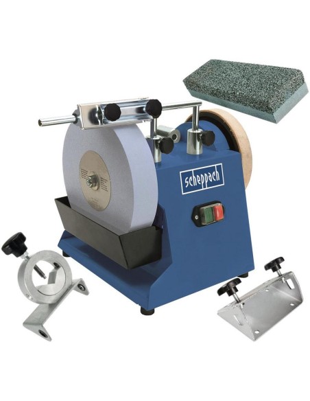Affûteuse À Eau Couteaux Ciseaux À Bois Gouges Scheppach Tiger 2500 + Accessoires