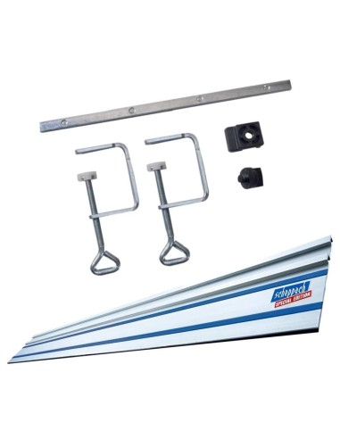 Kit Accessoires + Rail De Guidage 1400Mm Pour Scie Circulaire Plongeante Pl55 Pl75 Cs55