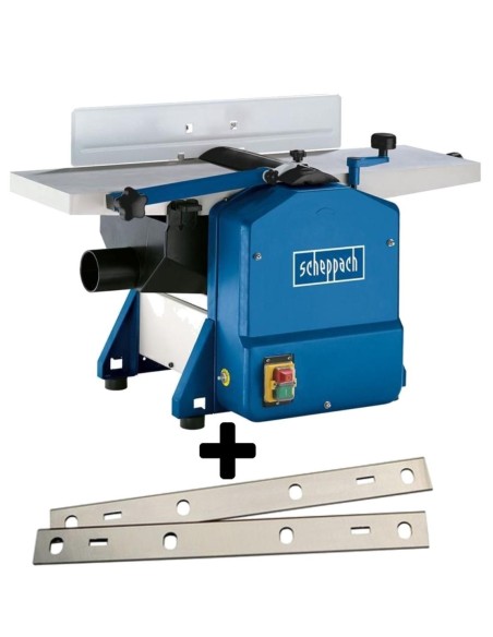 Rabot Dégauchisseuse 204Mm Scheppach Hms850 +Jeu De 2 Pièces Fers De Rechange