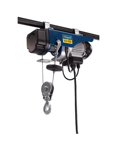 Palan Treuil Électrique 250 Kg Scheppach Hrs250 + Potence Pivotante 110 Cm