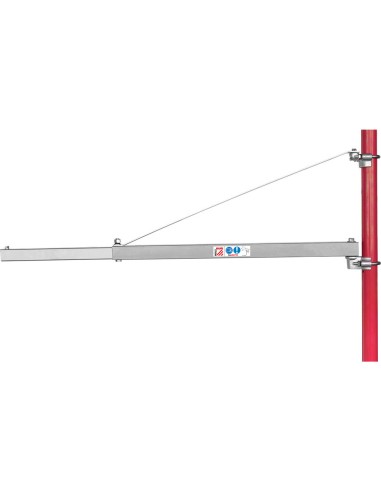 Palan Treuil Électrique 200/400 Kg Scheppach Hrs400 + Potence Pivotante 110 Cm