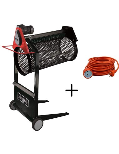 Setaccio Rotante Elettrico 360W Bocca Ø 40 Cm Scheppach Rs400 + Prolunga 20 Mt