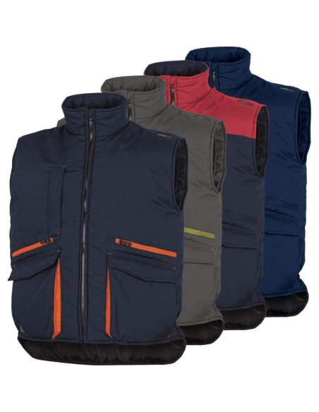 GILET DE TRAVAIL VETEMENT MULTIPOCHES ZIP AU FOND POUR HOMME DELTAPLUS SIERRA2