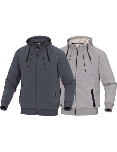 SWEAT SHIRT À CAPUCHE AVEC ZIP ENTIÈRE PULL VESTE POUR HOMME DELTAPLUS ANZIO