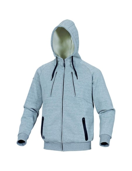 SWEAT SHIRT À CAPUCHE AVEC ZIP ENTIÈRE PULL VESTE POUR HOMME DELTAPLUS ANZIO