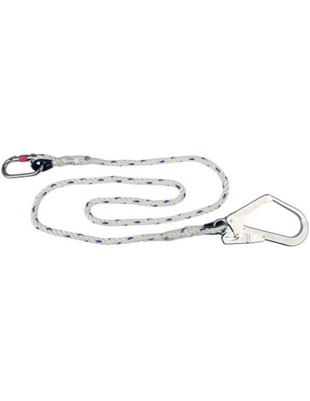 LONGE CORDE TORONNŽëE + 1 AM002 + 1 AM022 - 1,5 M DELTAPLUS LO007150CD