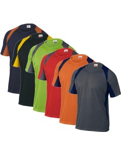 T-SHIRT À MANCHES COURTES SÉCHAGE RAPIDE TECHNIQUE SPORTIF HOMME DELTAPLUS BALI