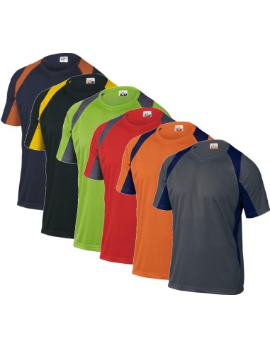 T-SHIRT À MANCHES COURTES SÉCHAGE RAPIDE TECHNIQUE SPORTIF HOMME DELTAPLUS BALI