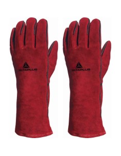GANTS DE SOUDEUR DE TRAVAIL ANTI-CHALEUR EN CUIR CROŽ&oslash;TE 35 CM DELTAPLUS CA615K
