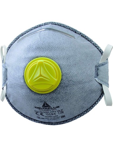 BOITE 10 DEMI-MASQUES MOULES FFP2 POUR VAPEURS ORGANIQUES DELTAPLUS M1200VW