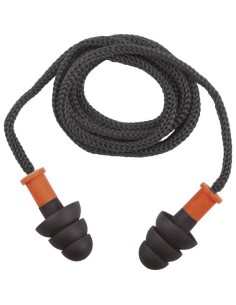 SACHET 50 PAIRES DE BOUCHONS D'OREILLES AVEC CORDON SNR 29 DELTAPLUS CONICFIR050