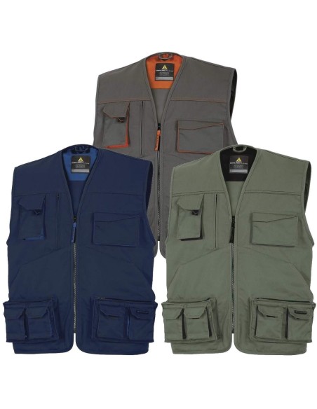 GILET DE TRAVAIL MULTIPOCHES POUR HOMME DELTAPLUS M2GI2 MACH 2