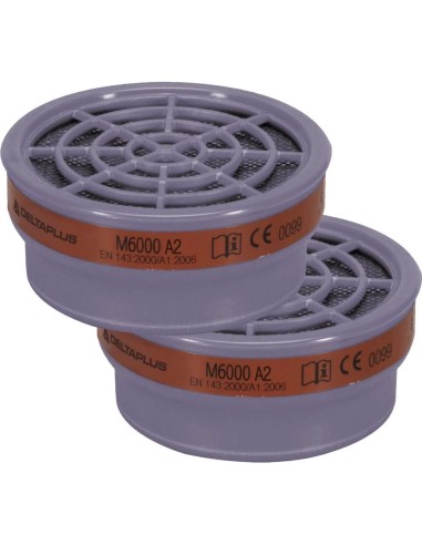 KIT 2 GALETTES A2 POUR DEMI-MASQUE M6200 ET M6400 JUPITER DELTAPLUS M6000E A2