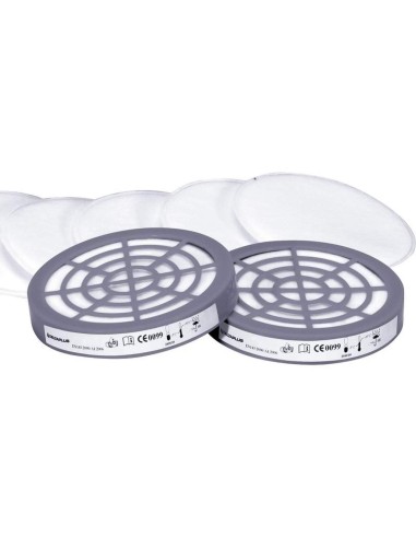 KIT 6 PREFILTRES P2 POUR DEMI-MASQUE SERIE M6000-JUPITER DELTAPLUS M6000E PREP2