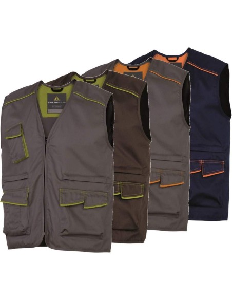 GILET DE TRAVAIL&nbsp;MULTIPOCHES POUR HOMMES DELTAPLUS M6GIL PANOSTYLE