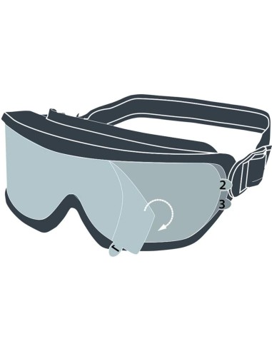 BOITE DE 10 SETS DE PROTECTION POUR LUNETTES MASQUES DELTAPLUS FILM GOGGLE