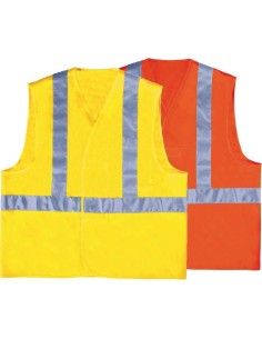 GILET HAUTE VISIBILITÉ DE TRAVAIL AVEC BANDES RÉFLÉCHISSANTES DELTAPLUS GILP4