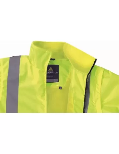 BLOUSON DE TRAVAIL VESTE HAUTE VISIBILITÉ MANCHES AMOVIBLES DELTAPLUS RENO HV