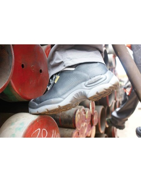 CHAUSSURES HAUTES DE SÉCURITÉ DE TRAVAIL EN CUIR DELTAPLUS SAULT2 S3 SRC