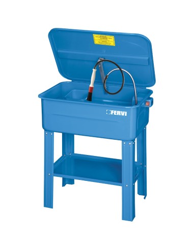 Fontaine de nettoyage 75l lavage de pièces mécaniques pump fervi 0038