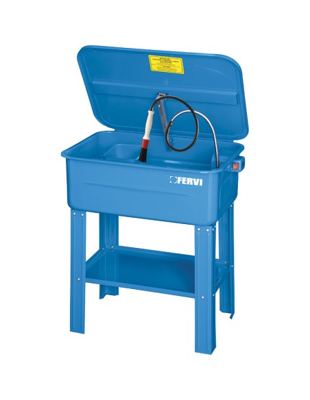 Fontaine de nettoyage 75l lavage de pièces mécaniques pump fervi 0038