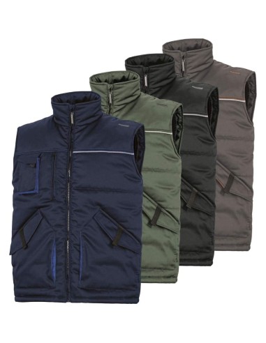GILET DE TRAVAIL VETEMENT MULTIPOCHES ZIP AU FOND POUR HOMME DELTAPLUS STOCKTON2