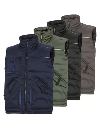 GILET DE TRAVAIL VETEMENT MULTIPOCHES ZIP AU FOND POUR HOMME DELTAPLUS STOCKTON2