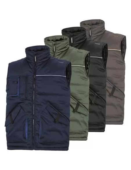 GILET DE TRAVAIL VETEMENT MULTIPOCHES ZIP AU FOND POUR HOMME DELTAPLUS STOCKTON2