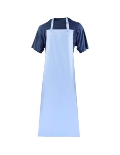 TABLIER À BAVETTE DE TRAVAIL IMPÉRMEABLE EN PVC BLANC DELTAPLUS TABALPV