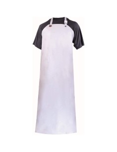 TABLIER À BAVETTE DE TRAVAIL IMPÉRMEABLE EN NITRILE/VINYLE BLANC DELTAPLUS TABNIT