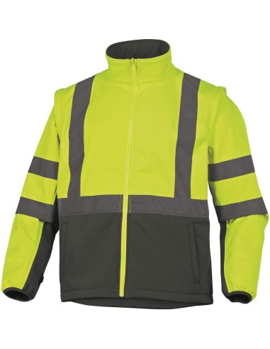 PARKA HAUTE VISIBILITÉ 4 EN 1 VESTE D'HIVER TRAVAIL IMPERMÉABLE DELTAPLUS TARMAC