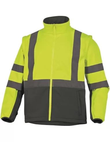 PARKA HAUTE VISIBILITÉ 4 EN 1 VESTE D'HIVER TRAVAIL IMPERMÉABLE DELTAPLUS TARMAC