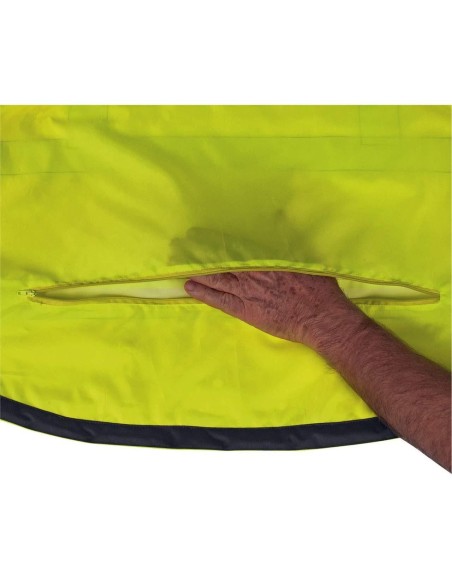 PARKA HAUTE VISIBILITÉ 4 EN 1 VESTE D'HIVER TRAVAIL IMPERMÉABLE DELTAPLUS TARMAC
